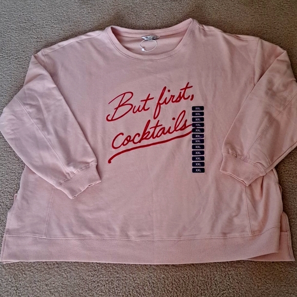 Wildfox Tops - WildFox But First Cocktails Top  2XL